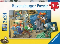 Ravensburger pohádkové puzzle 2x24 dílků