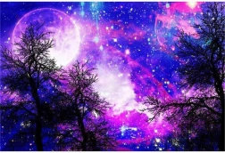 Diamantové malování Fialové nebe 30x40cm