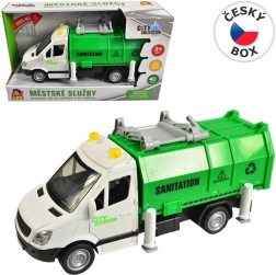 Auto popelářské na setrvačník se světlem a zvukem