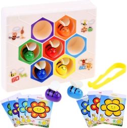 Edukační hra Pracovité včelky – barevné vkládání do plástve