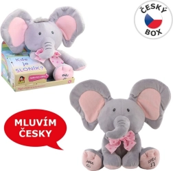 Interaktivní plyšový sloník – hra na schovávanou 25 cm