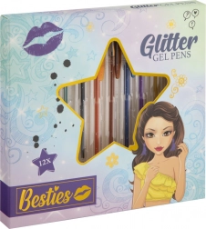 Sada gelových per v různých barvách