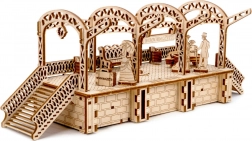 Dřevěné 3D puzzle železniční stanice WOODEN CITY, 175 dílků