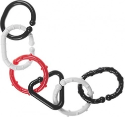 Černo-bílé spojovací články pro miminka