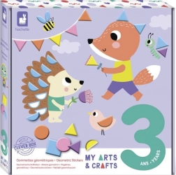 Janod My Arts&Crafts: Geometrické samolepky pro děti