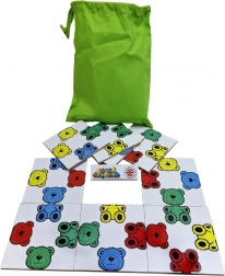 Barevní medvídci - dřevěná logická hra