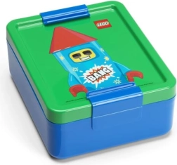 Lego rocket box na svačinu modrá/zelená