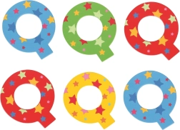 Hvězdičkové písmenko Q od Bigjigs Toys