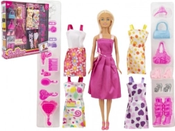 Panenka modelka plast 30 cm s oblečením a doplňky