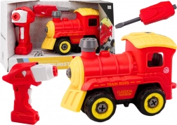 Rozebíratelná lokomotiva na dálkové ovládání – červená