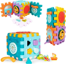 Interaktivní hrací kostka pro děti s hudbou a světly