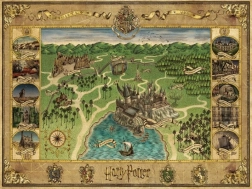 Puzzle HARRY POTTER mapa Bradavic 1500 dílků Ravensburger
