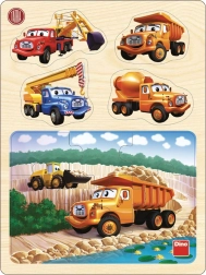 Dino dřevěné puzzle Tatra v lomu 13 dílků