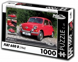 Puzzle RETRO-AUTA Fiat 600 D (1966) – 1000 dílků