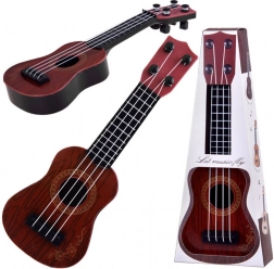 Mini ukulele pro děti 25 cm – Hnědá