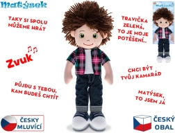 Mluvící plyšový panáček Matýsek 37 cm
