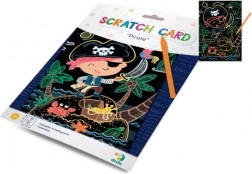 Škrabací obrázek Pirát