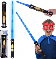 Rozkládací světelný meč s modrým čepelem a zvukovými efekty