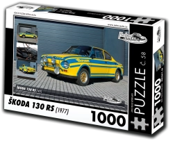 Puzzle Retro-Auta Škoda 130 RS 1000 dílků