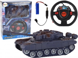 Zdalně řízený tank s efekty světel a zvuku 1:18