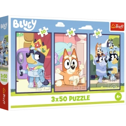Puzzle 3x50 Rodina Bluey