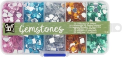Sada barevných drahokamů 55g