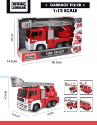 Hasičský vůz 1:12 se světly, zvuky a funkcí vody