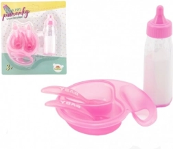 Sada pro panenky s lahvičkou a nádobím