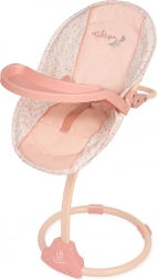 DeCuevas multifunkční jídelní židlička a houpačka pro panenky 3 v 1 Tulipe