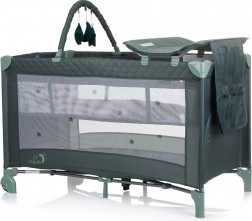 Cestovní postýlka s přebalovací podložkou Luna Chipolino – Pastel