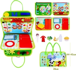 Dětské dvoustranné puzzle v sáčku SUPERHRDINOVÉ 49 dílků od PETIT COLLAGE