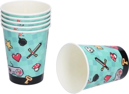 Papírové párty kelímky HRA 250 ml – sada 6 ks