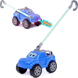 Modré autíčko s rukojetí pro děti
