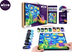 Malování hmotou podle čísel – Malý princ: noční obloha 29 × 29 cm