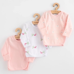 Kojenecká košilka new baby classic ii, sada 3 ks, dívka, vel. 56 (0–3 měsíce)