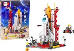 Konstrukční stavebnice vesmírná stanice a raketa, 521 dílků