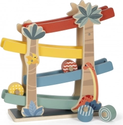 Dřevěná dráha Dino pro děti