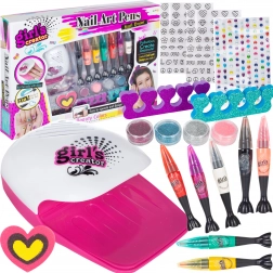 Sada fixů a doplňků na zdobení nehtů pro děti