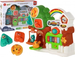 Hudební lesní klavír pro děti – interaktivní vzdělávací panel s melodiemi a zvířátky