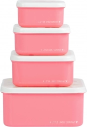 Sada čtyř svačinových krabiček A Little Lovely Company – Zmrzlina