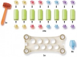 PlayEco zatloukací hra s barevnými kolíčky z recyklovaného plastu