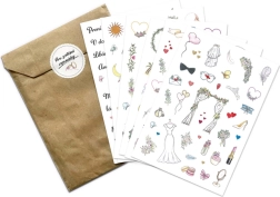 Samolepky pro svatební vzpomínky