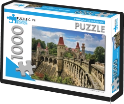 Puzzle Přehrada Les Království 1000 dílků - Turistická edice