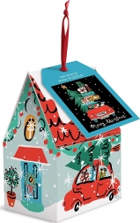 Galison Vánoční auto puzzle 130 dílků