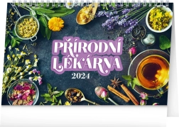 Stolní kalendář přírodní lékárna 2024, 23,1 × 14,5 cm