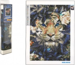Diamantové malování Ukrytý Tygr 30x40 cm
