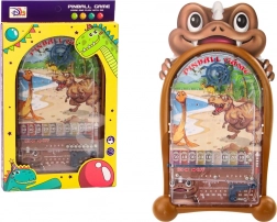 Pinball hra s motivem dinosaurů stojan hnědý