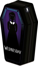 Penál ve tvaru rakve s motivem Wednesday