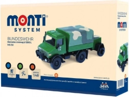 Stavebnice MONTI SYSTEM Bundeswehr Mercedes Unimog 1:48