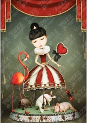 Puzzle dívka od kolotočů 1000 dílků